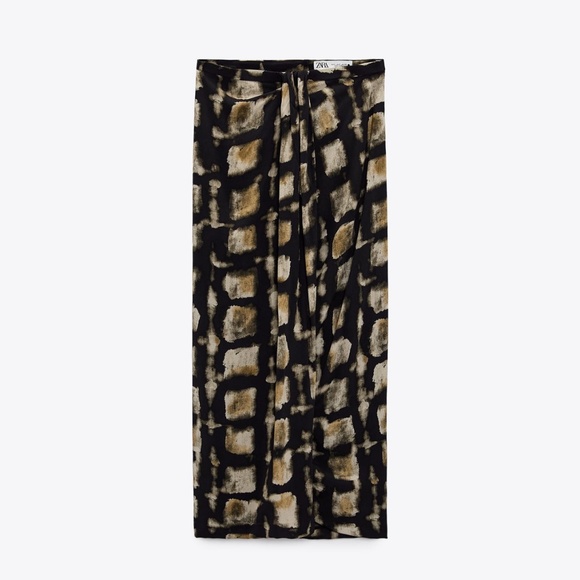 Zara limited edition printed midi skirt - Picture 5 of 7